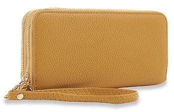 Dual Accordion Wristlet Wallet - Mustard